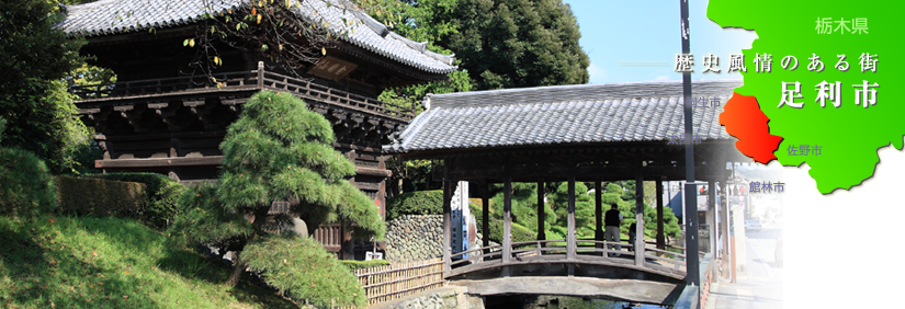歴史風情のある街、足利市